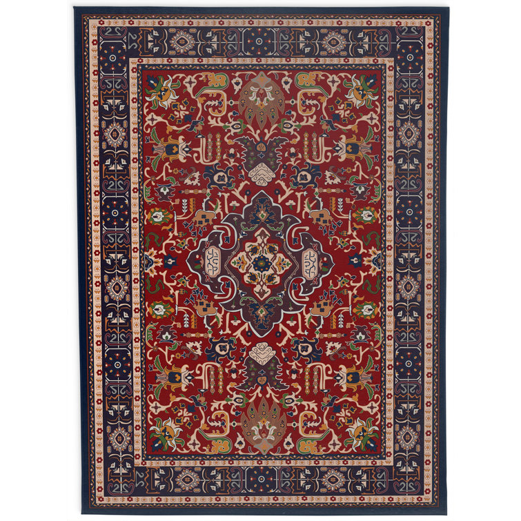 Bungalow Rose Oriental Red/Gray Area Rug Wayfair